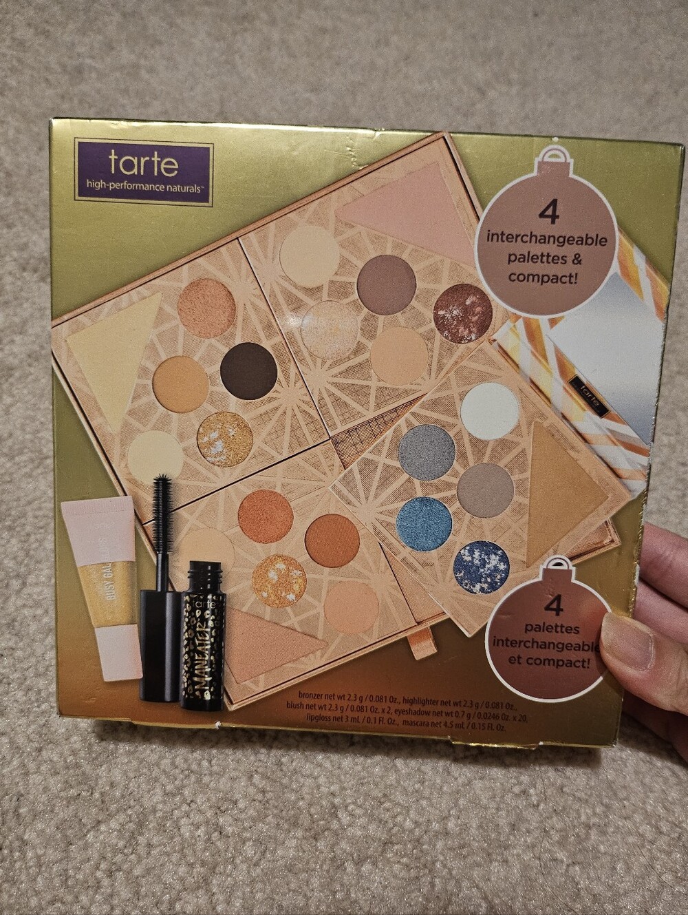 TARTE Gift & Glam Collectors Set 4-Palette Eye & Face Set in Warm Neutrals
